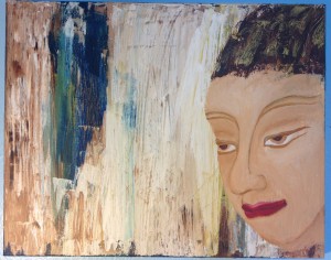 "Strong Buddha" Acrylic on canvas
